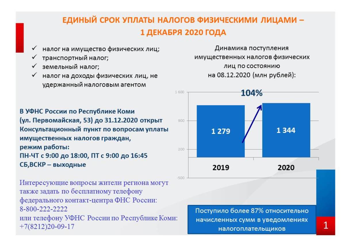 Единый срок уплаты налогов в 2024